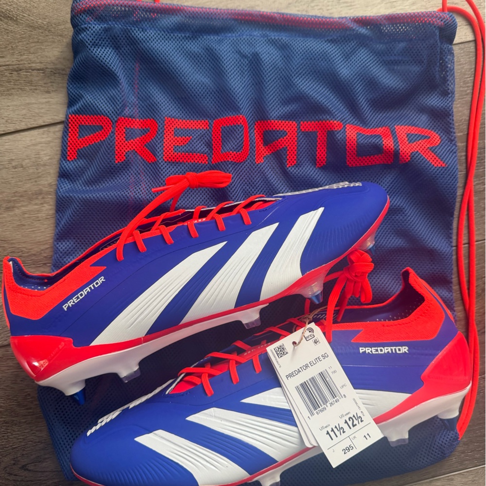 adidas Predator Elite SG Soccer Cleats Black